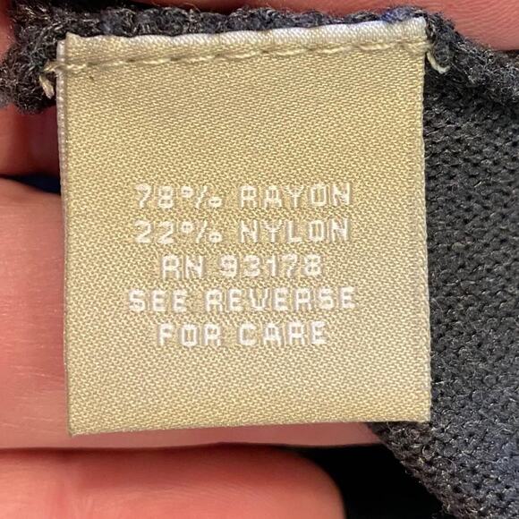 Joan Vass Cowl Neck Sweater Gray Sz M - Picture 5 of 6